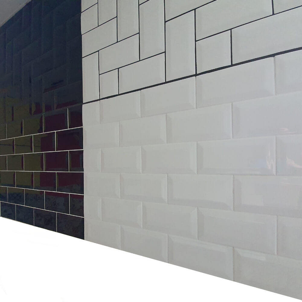 Placi de cărămidă albă Metro 100x200mm Placi decorative de perete lustruite cu diamant