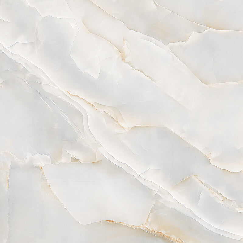 Porțelan Lustruit Rectificat Onix Alb 600x600mm Gresie și gresie