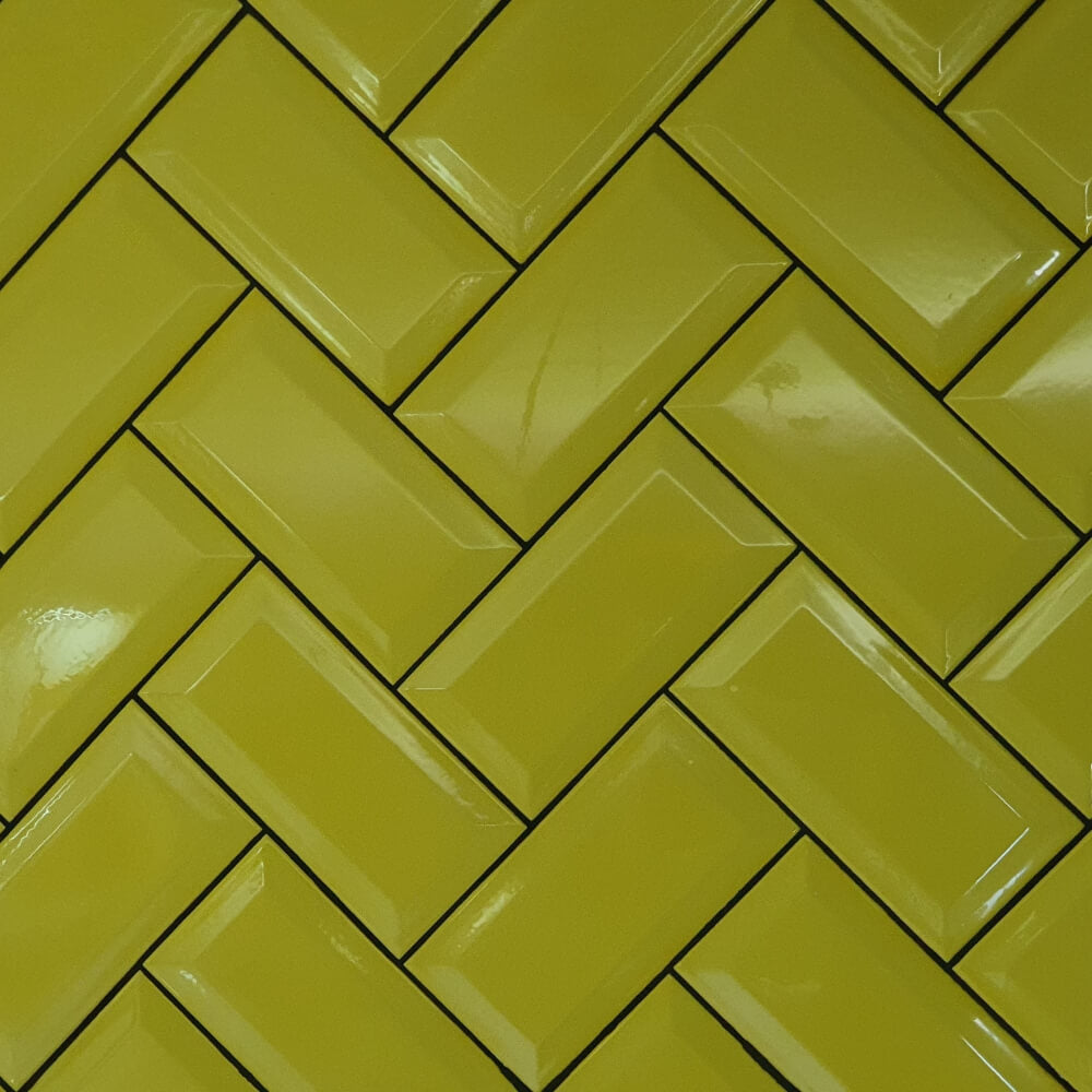 Placi galbene de caramida Metro 100x200mm Placi decorative lustruite cu diamante