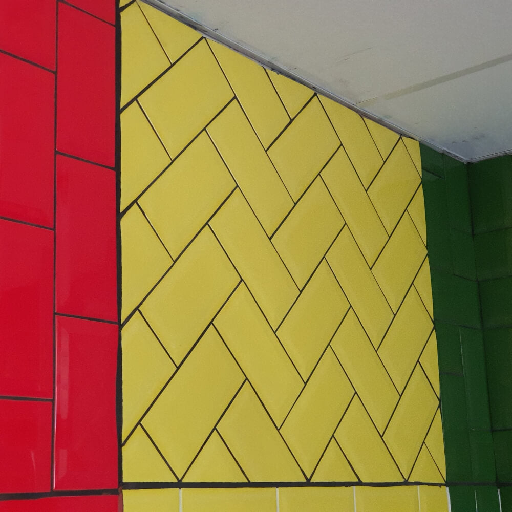 Placi galbene de caramida Metro 100x200mm Placi decorative lustruite cu diamante