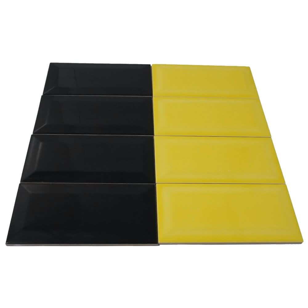 Placi galbene de caramida Metro 100x200mm Placi decorative lustruite cu diamante