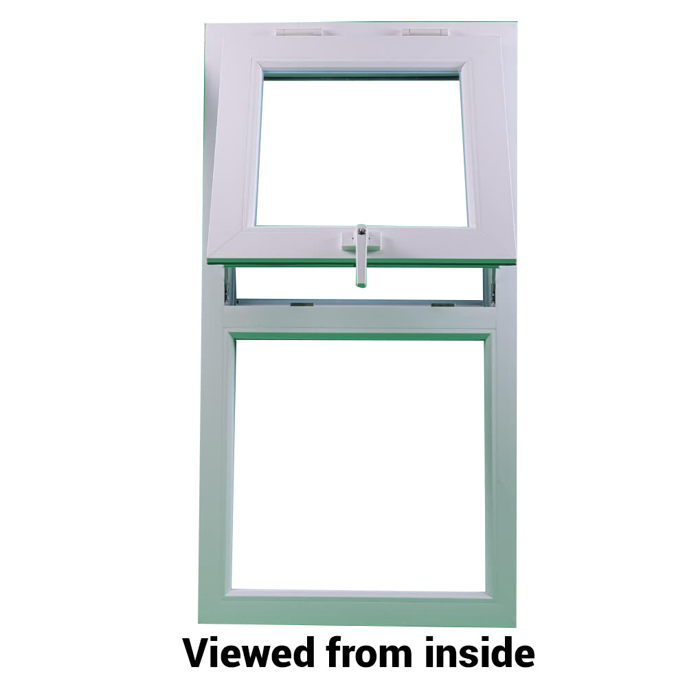 Cadru de fereastră cu geam dublu cu geam dublu din uPVC, 70 mm UK 2 garnituri de etanșare - interior alb exterior antracit