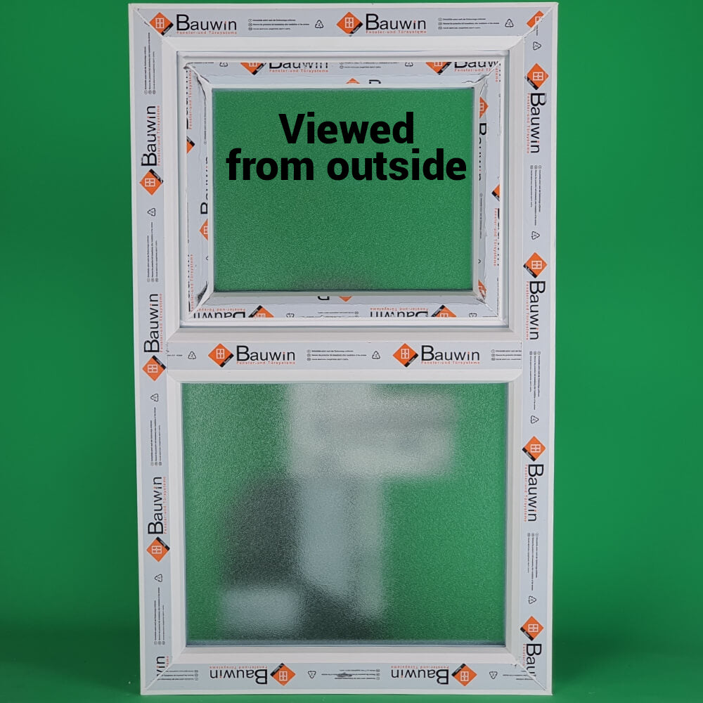 UPVC Top Hung Podwójnie przeszklona rama okienna i szkło 70 mm UK 2 Uszczelka - wiele rozmiarów