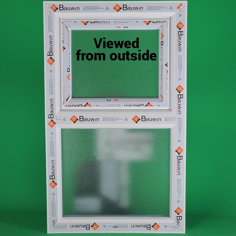 UPVC Top Hung Podwójnie przeszklona rama okienna i szkło 85 mm UK 3 uszczelka - wiele rozmiarów