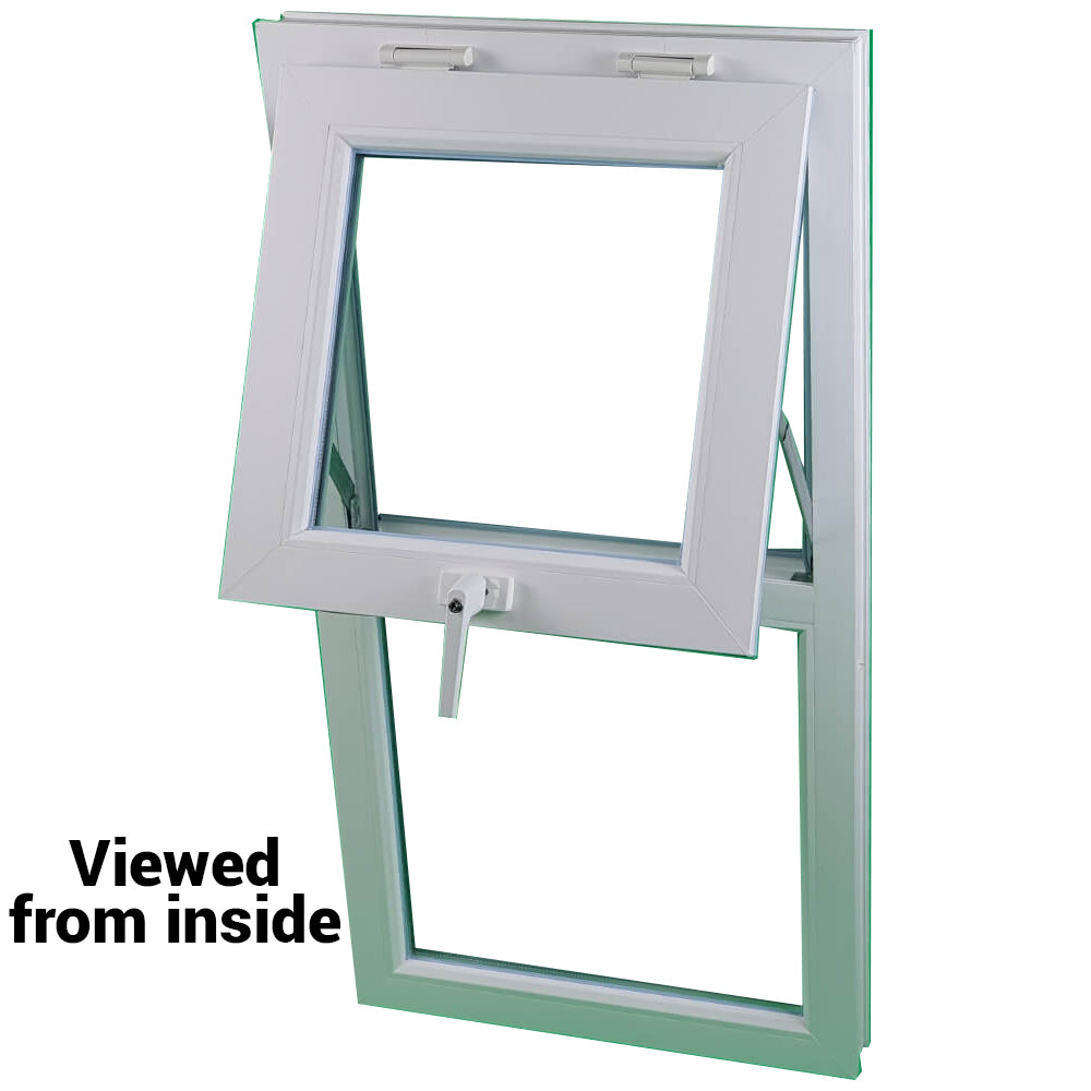 Cadru de fereastră cu geam dublu cu geam dublu din uPVC, 70 mm UK 2 garnituri de etanșare - interior alb exterior antracit