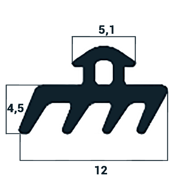 Garnitură uPVC pentru ferestre și uși EPDM Geam dublu Garnitură de reparație din cauciuc negru