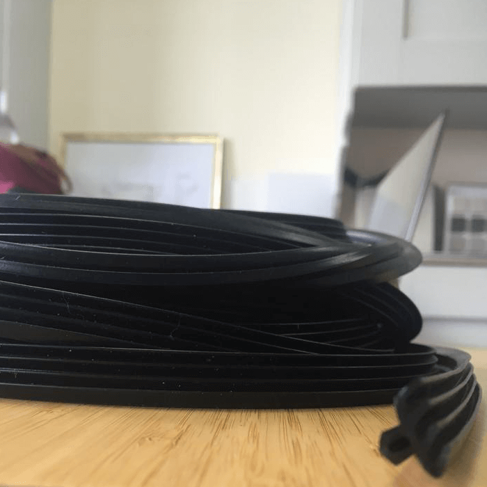 Garnitură uPVC pentru ferestre și uși EPDM Geam dublu Garnitură de reparație din cauciuc negru