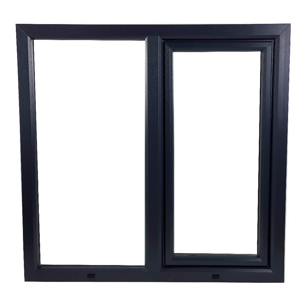 UPVC Side Hung Tilt and Turn Podwójnie przeszklona rama okienna i szkło 70mm UK 2 Uszczelka Uszczelka - Wewnątrz Biała Na Zewnątrz Antracyt
