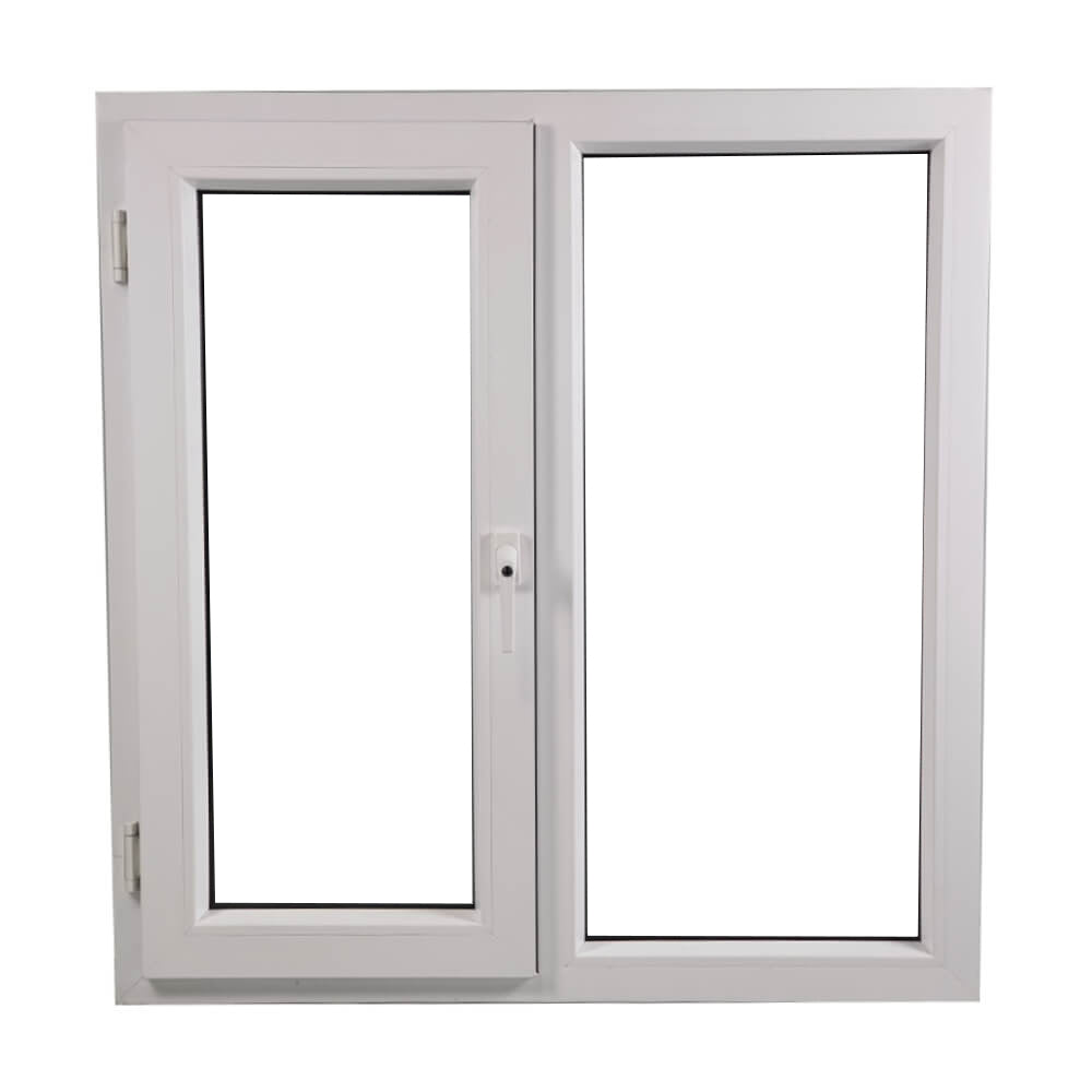 UPVC Side Hung Tilt and Turn Podwójnie przeszklona rama okienna i szkło 70mm UK 2 Uszczelka Uszczelka - Wewnątrz Biała Na Zewnątrz Antracyt