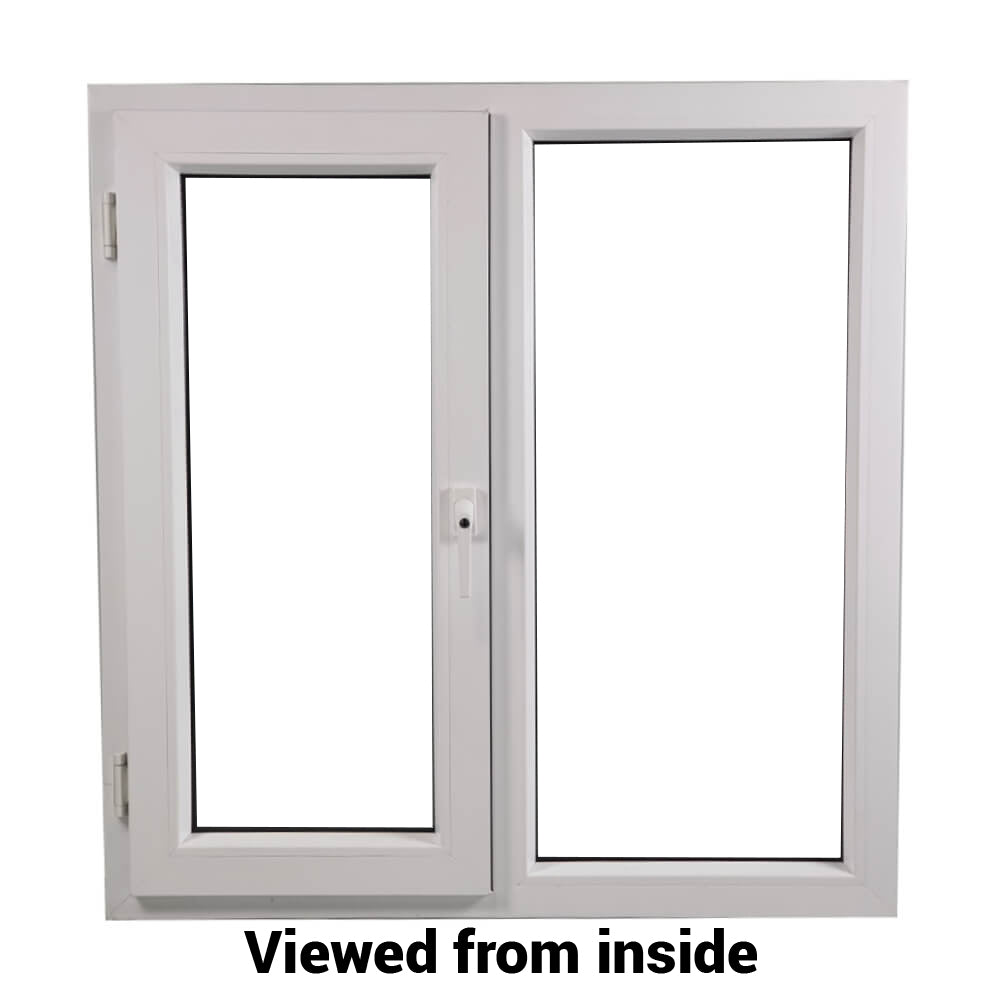 UPVC Side Hung Tilt and Turn Podwójnie przeszklona rama okienna i szkło 70mm UK 2 Uszczelka Uszczelka - Wewnątrz Biała Na Zewnątrz Antracyt