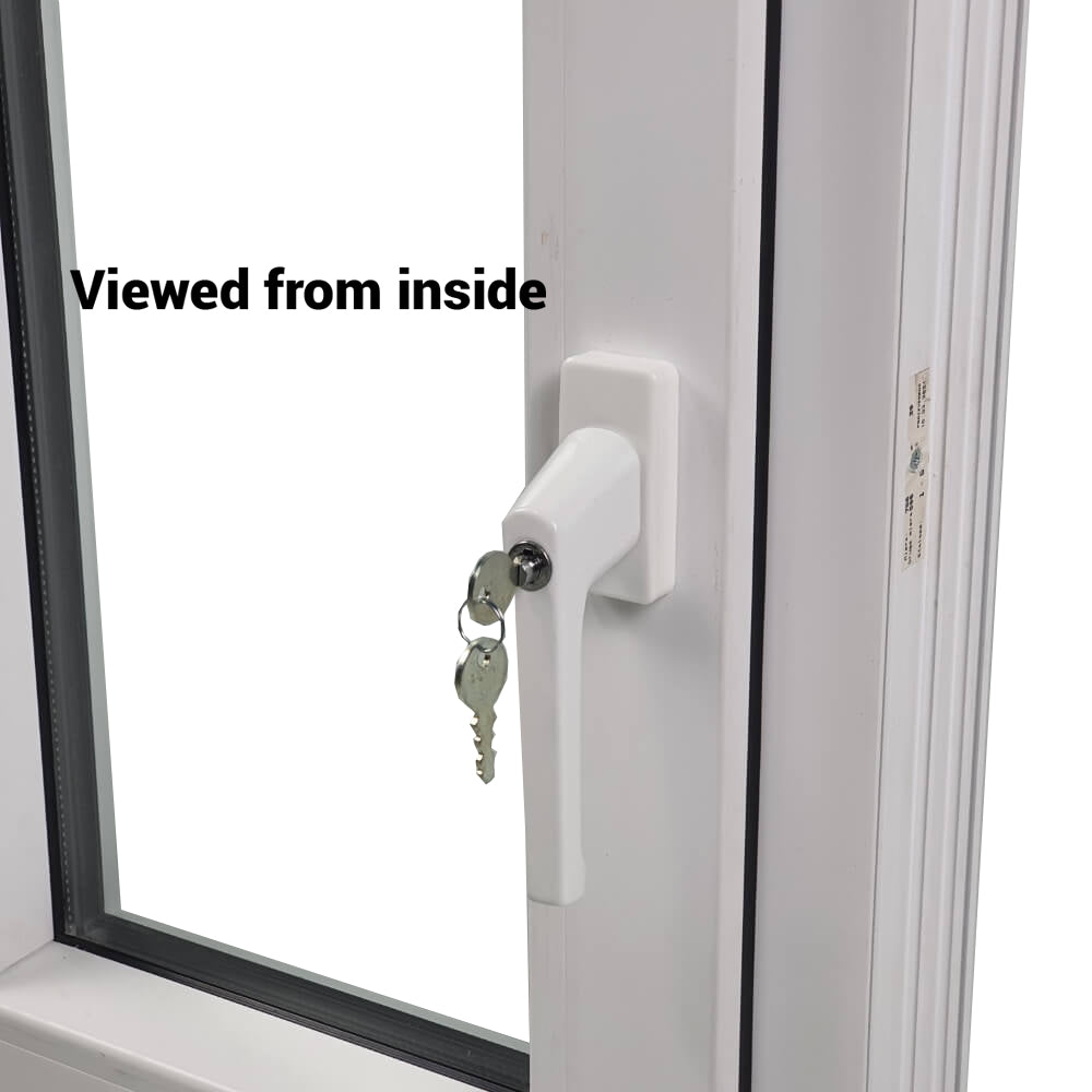 UPVC Side Hung Tilt and Turn Podwójnie przeszklona rama okienna i szkło 70mm UK 2 Uszczelka Uszczelka - Wewnątrz Biała Na Zewnątrz Antracyt