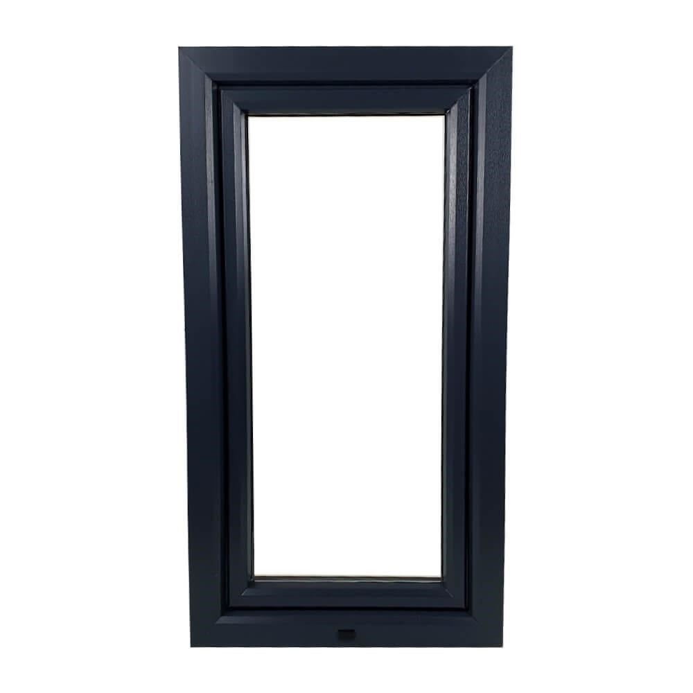 UPVC Uchylna i obrotowa rama okienna z podwójnymi szybami i szkłem 70 mm Uszczelka UK 2 - wewnętrzna biała zewnętrzna antracytowa