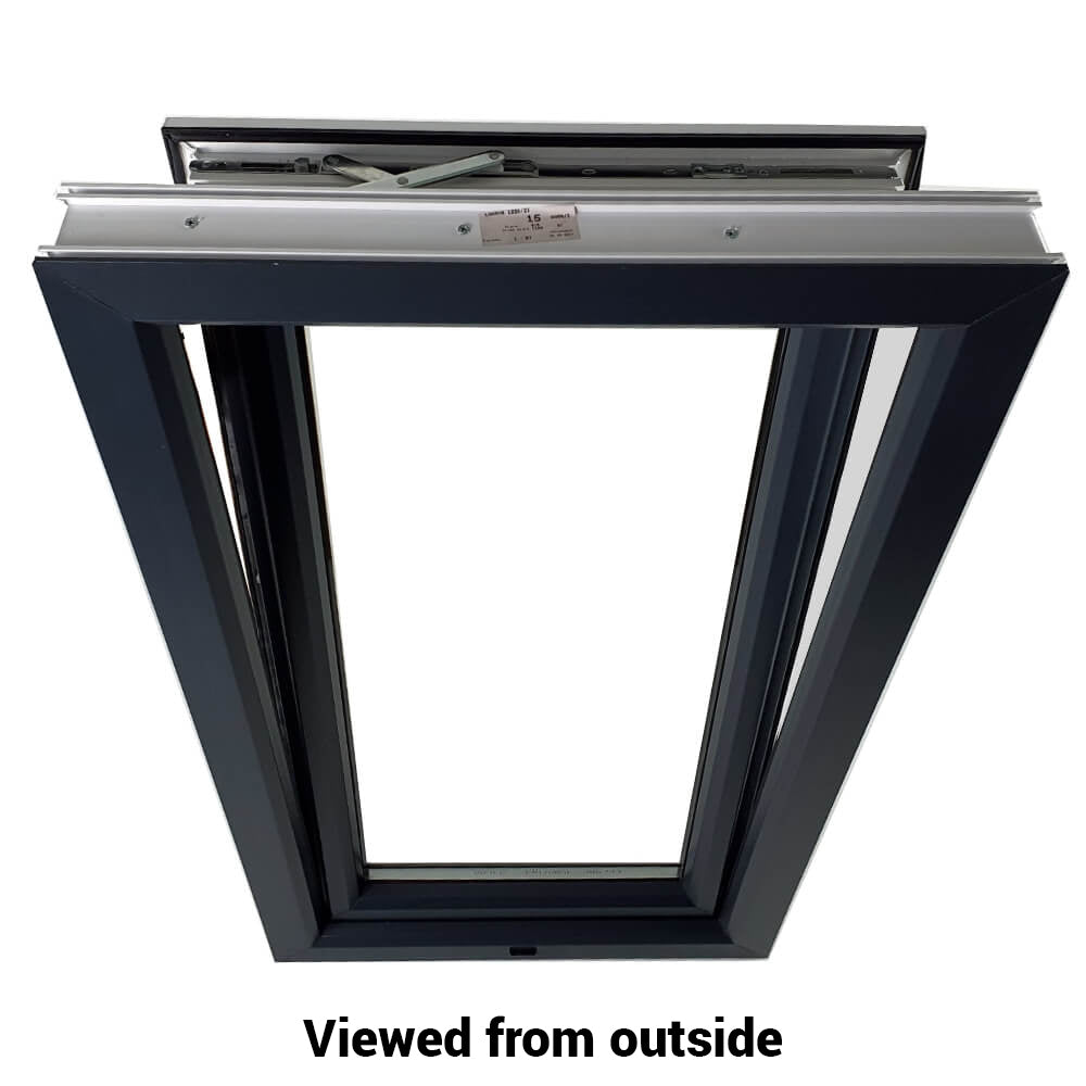 UPVC Uchylna i obrotowa rama okienna z podwójnymi szybami i szkłem 70 mm Uszczelka UK 2 - wewnętrzna biała zewnętrzna antracytowa