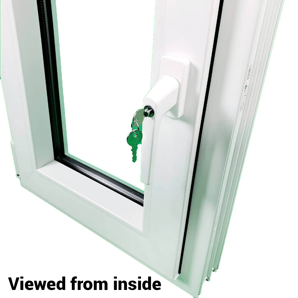 uPVC Tilt and Turn Double Glazed Window Frame and Glass 70mm UK 2 Gasket Seal - 610 x 1160 mm