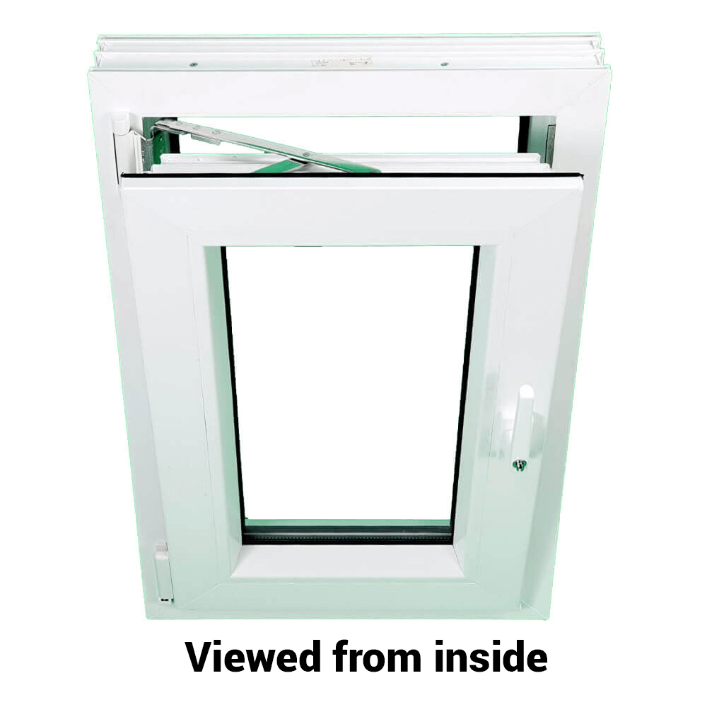 uPVC Tilt and Turn Double Glazed Window Frame and Glass 70mm UK 2 Gasket Seal - 610 x 1160 mm