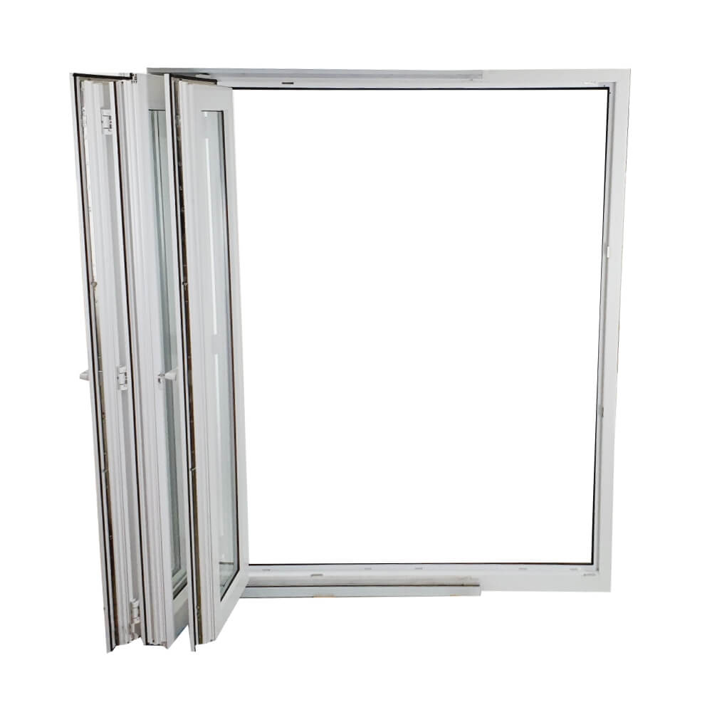 UPVC Białe Bi Składane Drzwi Prawe Zawieszane - (3 Drzwi)