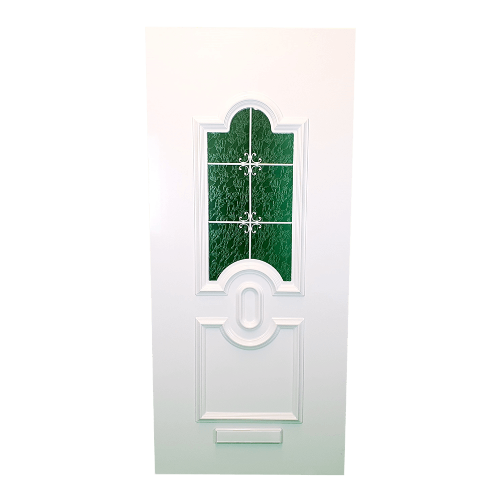 uPVC White Full Door Panel 24mm 870mm x 1970mm - Bergenia (BAU 5-2)