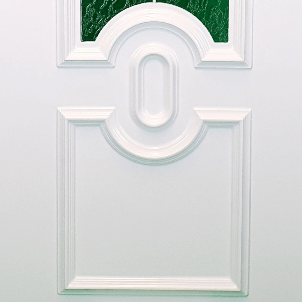 uPVC White Full Door Panel 24mm 870mm x 1970mm - Bergenia (BAU 5-2)