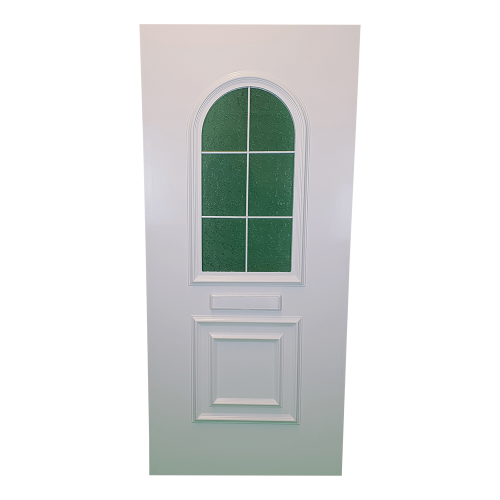 uPVC White Full Door Panel 24mm 870mm x 1970mm - Celosia (BAU 10-1)