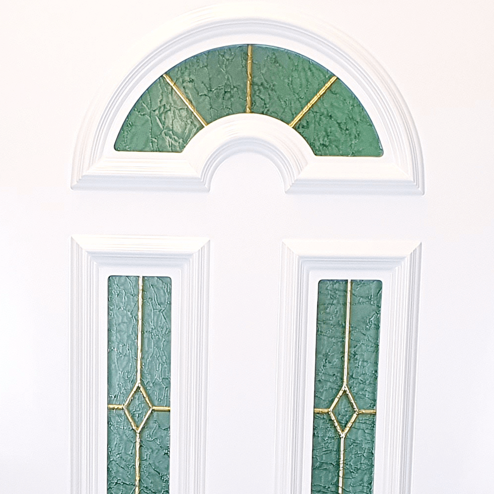 uPVC White Full Door Panel 24mm 870mm x 1970mm - Crispula (BAU 17-3)