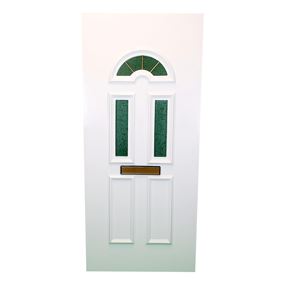 uPVC White Full Door Panel 24mm 870mm x 1970mm - Lobelia (BAU 27)