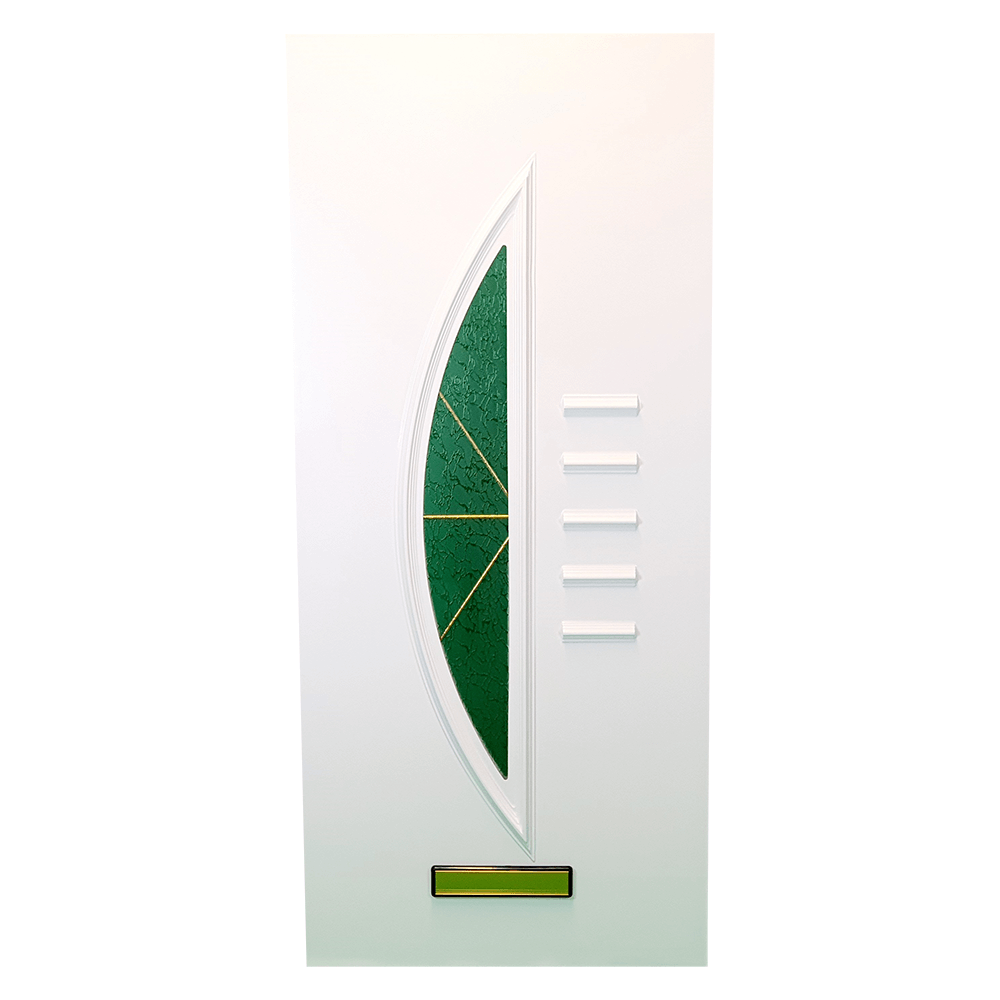 Panel drzwiowy biały PCV 24mm 870mm x 1970mm - Nepeta (BAU 30)