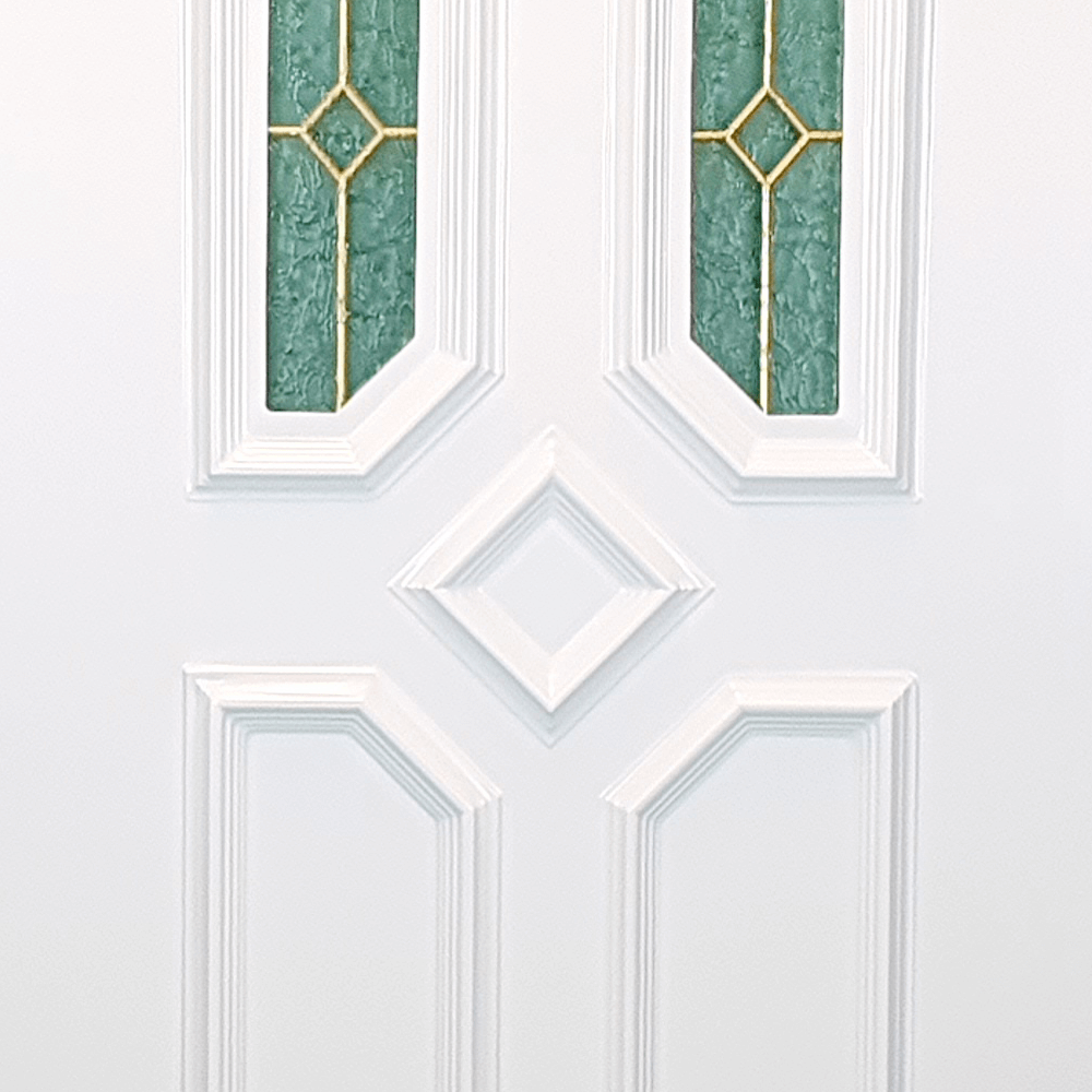 uPVC White Full Door Panel 24mm 870mm x 1970mm - Petunia (BAU 46)