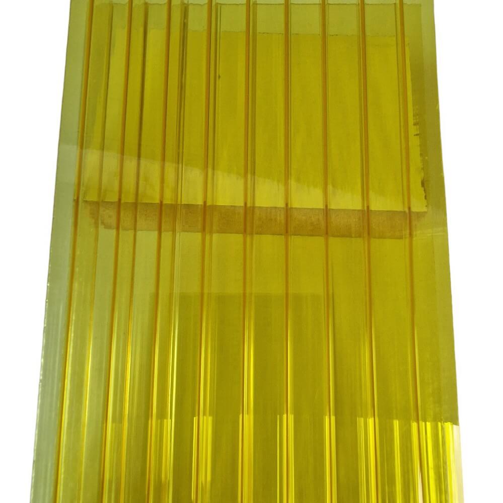 10mm Polycarbonate Roofing Sheet Yellow Various Size 10 Year Warranty UV Protection