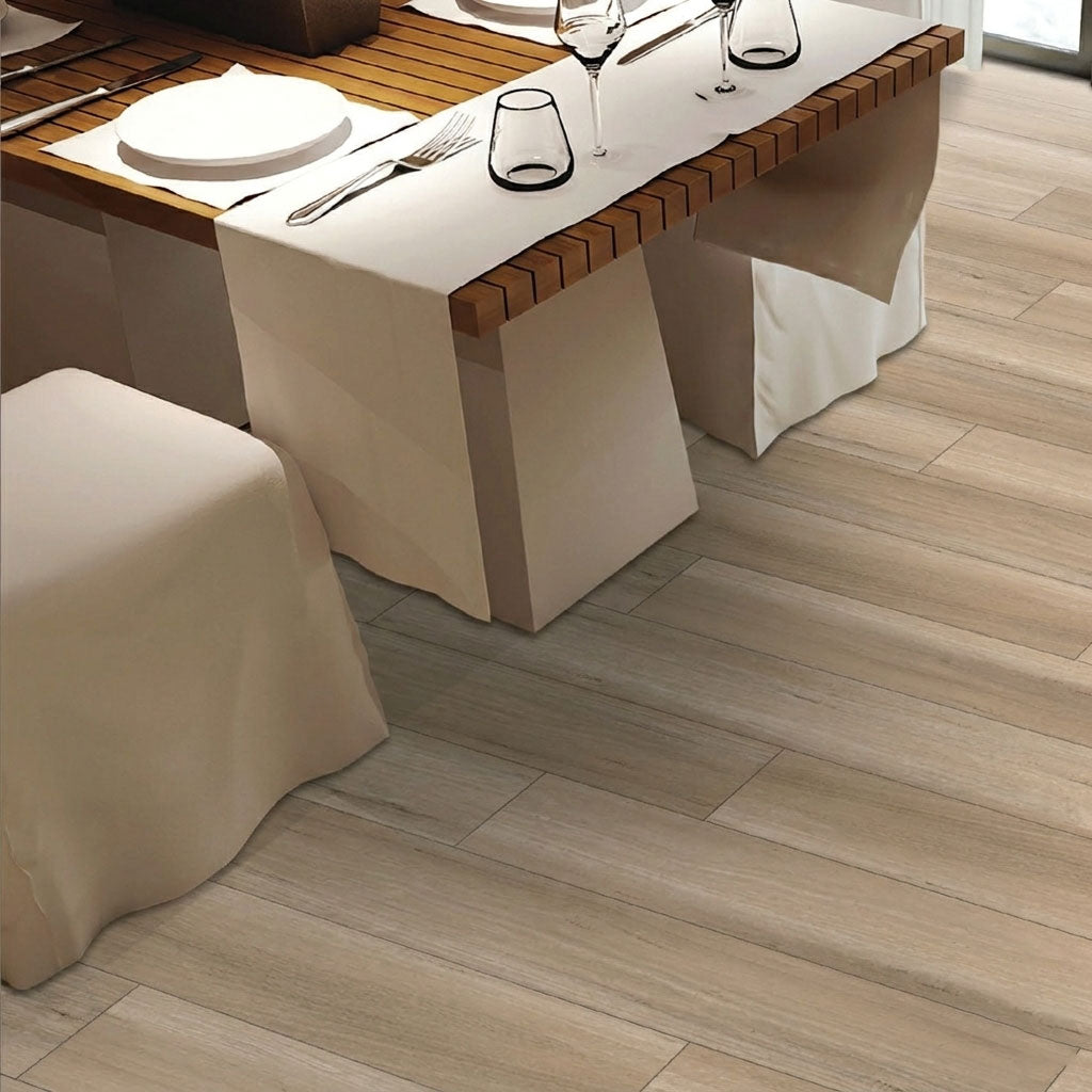 Vertical Oak Ebony 5 mm SPC Waterproof Flooring - 181 x 1220 mm