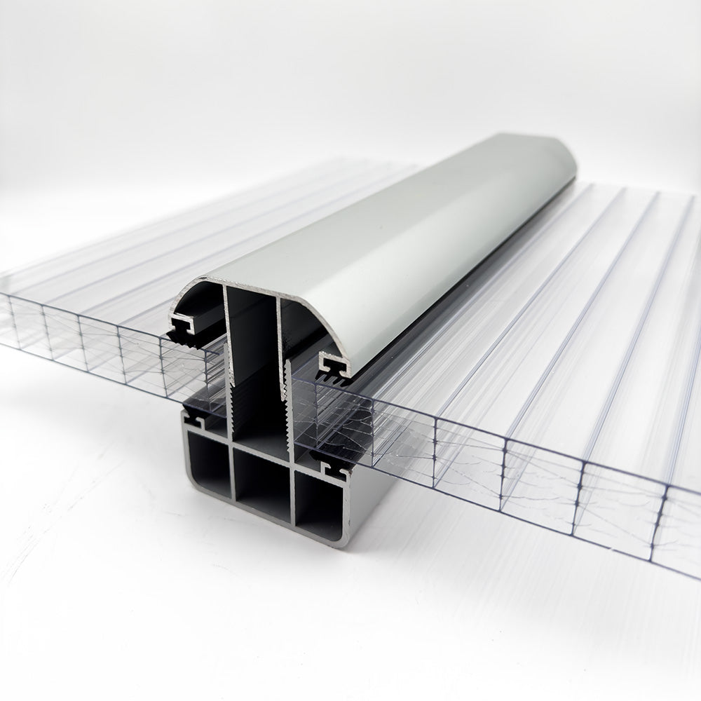 Aluminum Profile Self Supporting Rafter Glazing Bars Porch Canopy Glass Polycarbonate 8mm to 35mm 4mt+ to 6mt