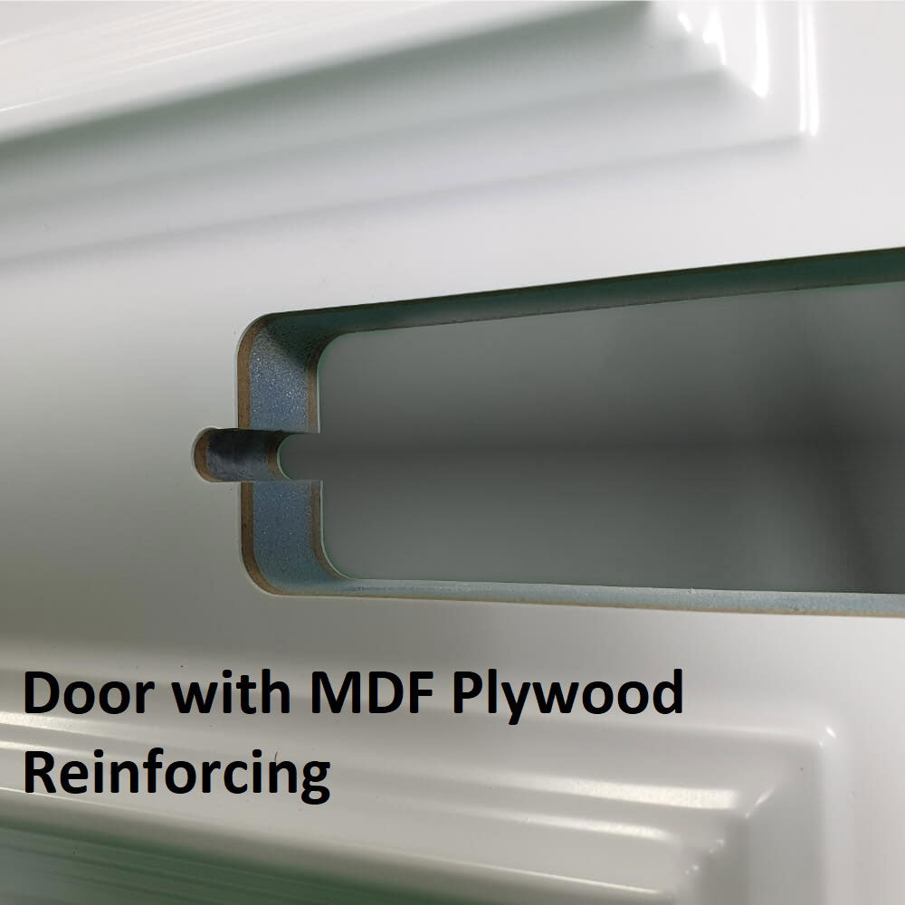 uPVC White Pre-Hung Full Front Door Set 24mm Left Hand Hung - (BAU 27 White)