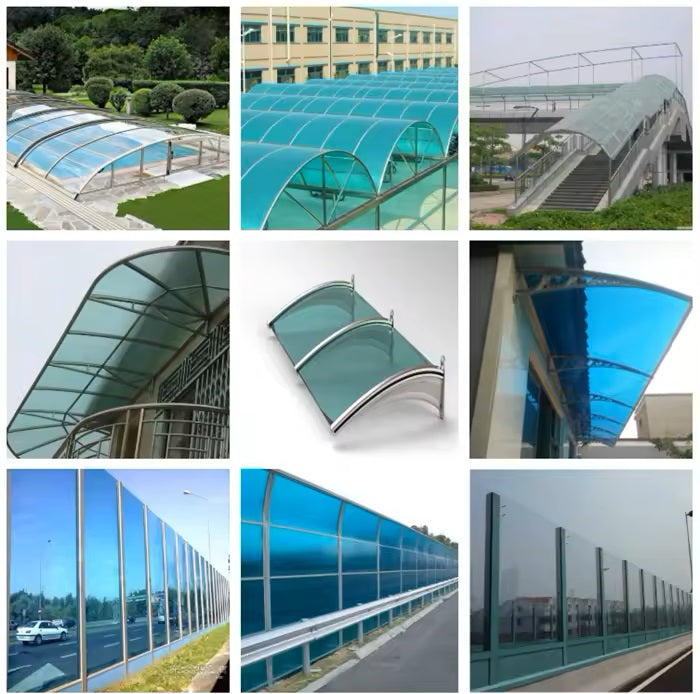 4mm Bronze Polycarbonate Solid Sheet One Sided UV Protection Various Ready Sizes