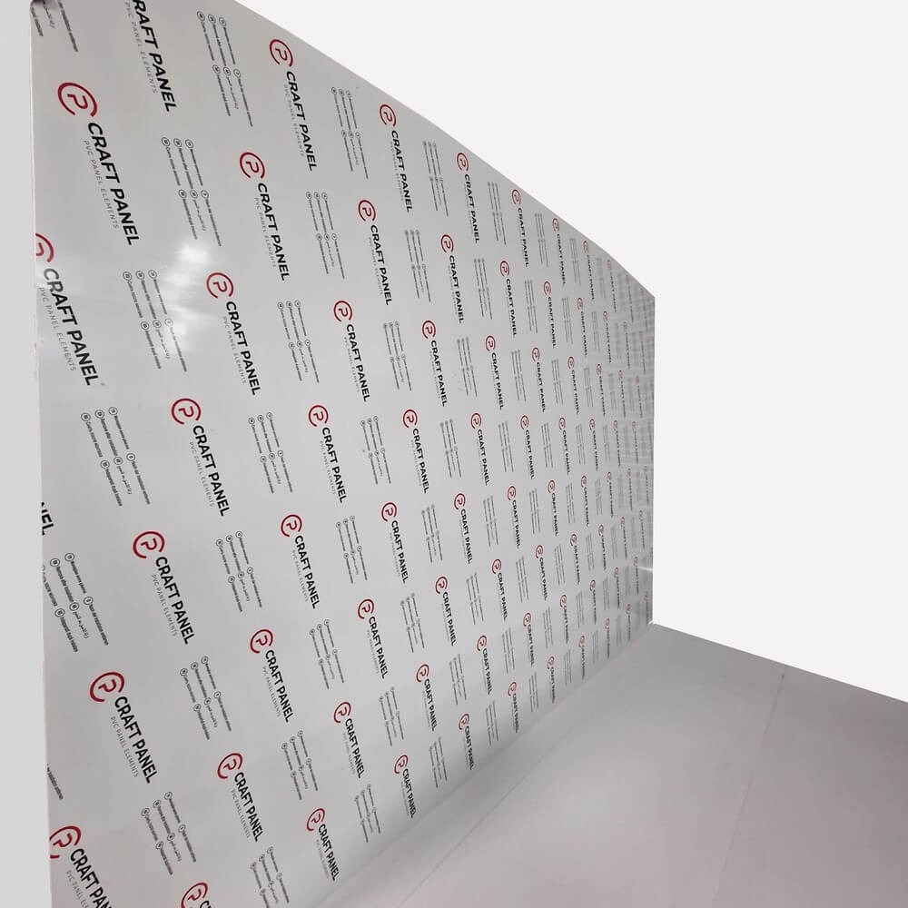 Hygenic Wall Clading Flat Panel White One Side uPVC 21mm