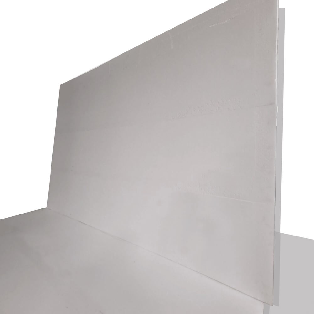 Placare igienica de perete cu panou plat, alb, pe o parte, uPVC 21 mm 