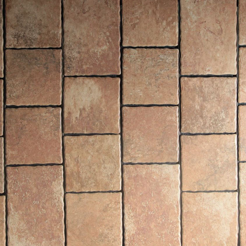 Forest Brick Tumbled Porcelain Paver 20mm 200x200mm