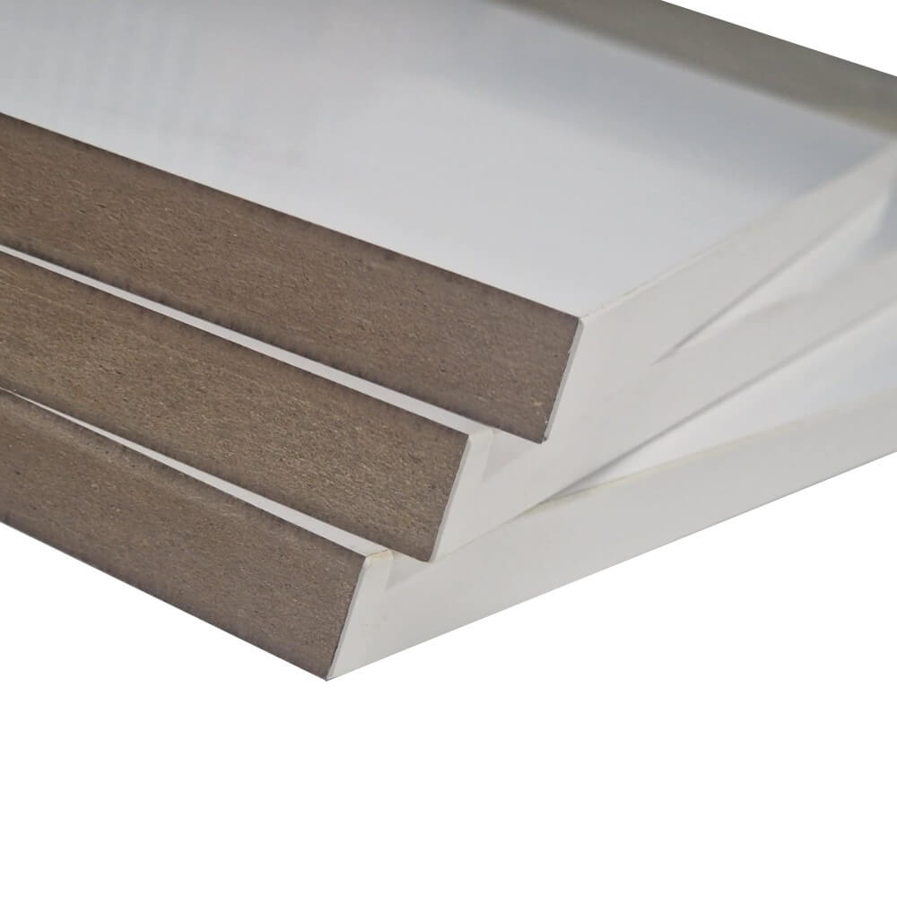 Regały do ​​szafek kuchennych Matowa biała płyta MDF z melaminy – 18 mm podwójne szczeliny 