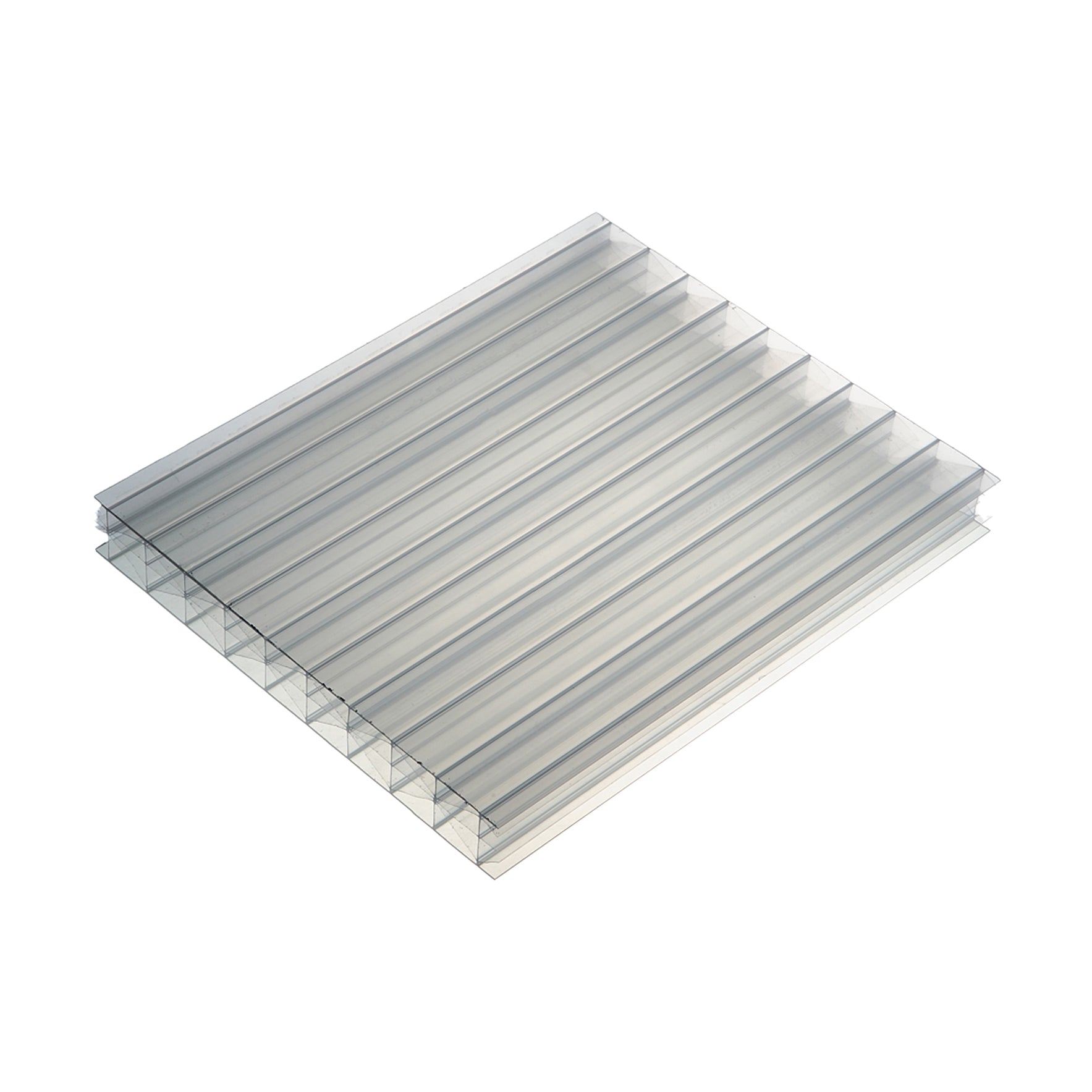 25mm Clear Polycarbonate Roofing Sheet 10 Year Warranty UV Protection Various Ready Size