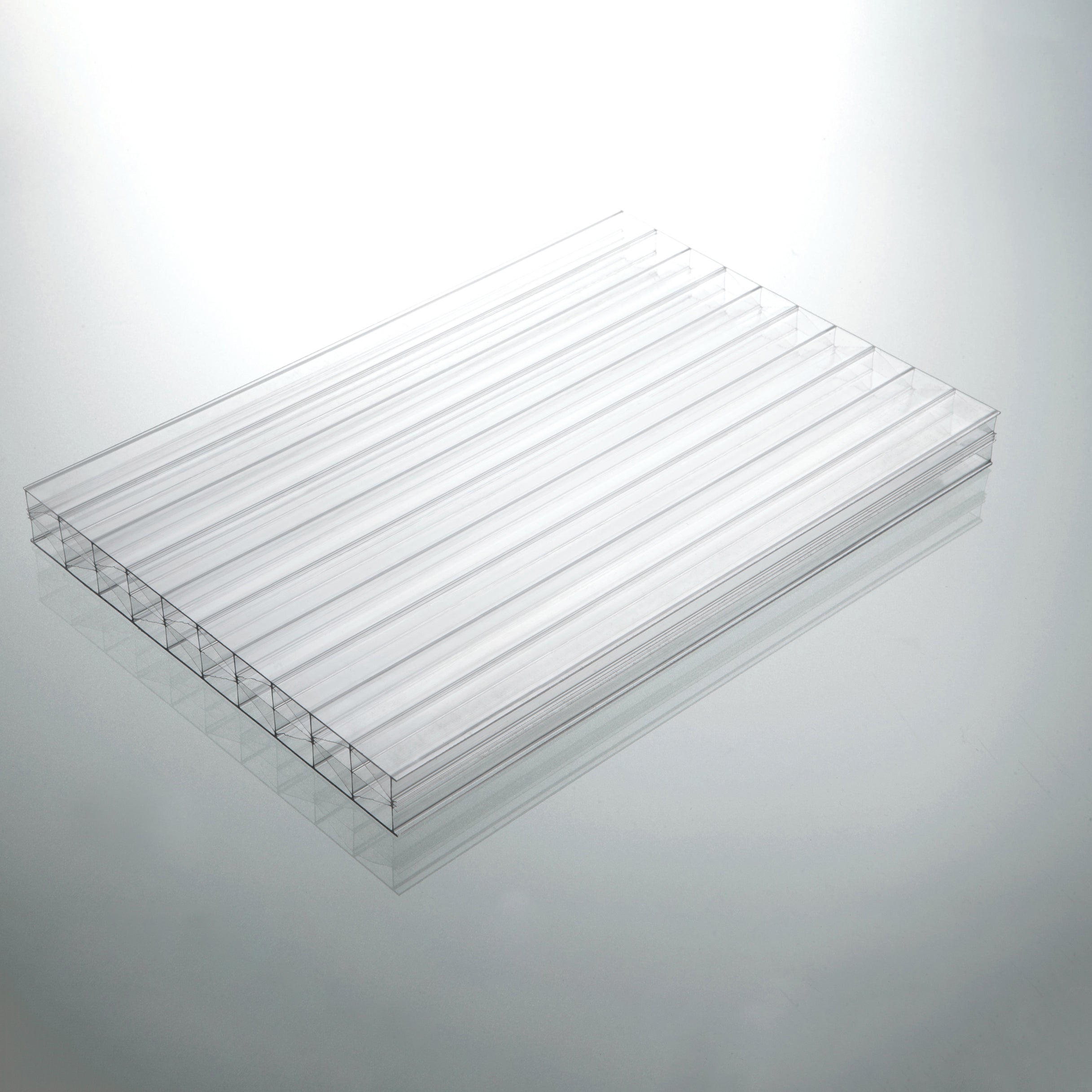 25mm Clear Polycarbonate Roofing Sheet 10 Year Warranty UV Protection Cut to Your Size