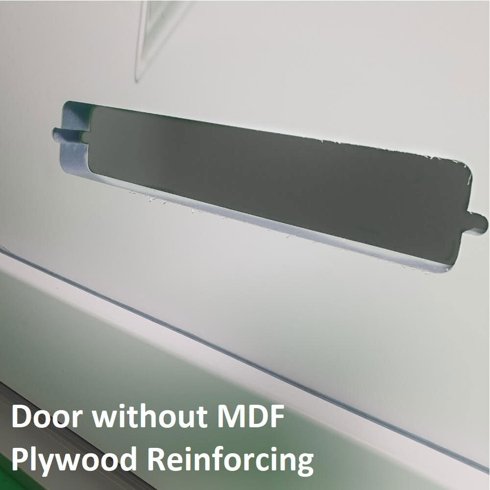 uPVC White Pre-Hung Full Front Door Set 24mm Left Hand Hung - (BAU 27 White)