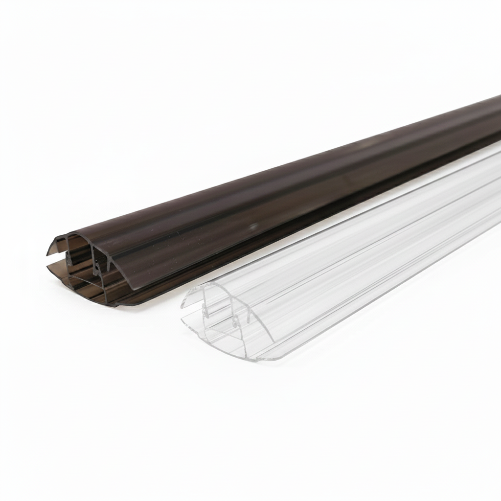 Polycarbonate Snap-Down Glazing Bar for Use With 4mm / 6mm / 8mm / 10mm Polycarbonate Roofing Sheet