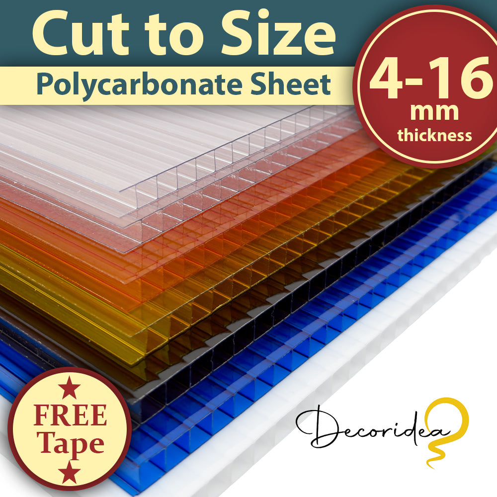 Sample for 4-6-8-10-16 mm Polycarbonate Sheets and Various Colours
