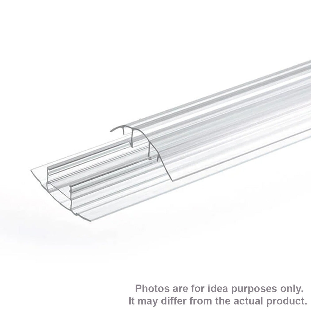 Polycarbonate Profiles Clear and Bronze Sample (H-U-SNAP-DOWN)