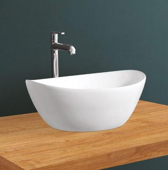 TOTO Countertop Wash Basin for Bathroom White Oval 415 x 343 x 168 mm