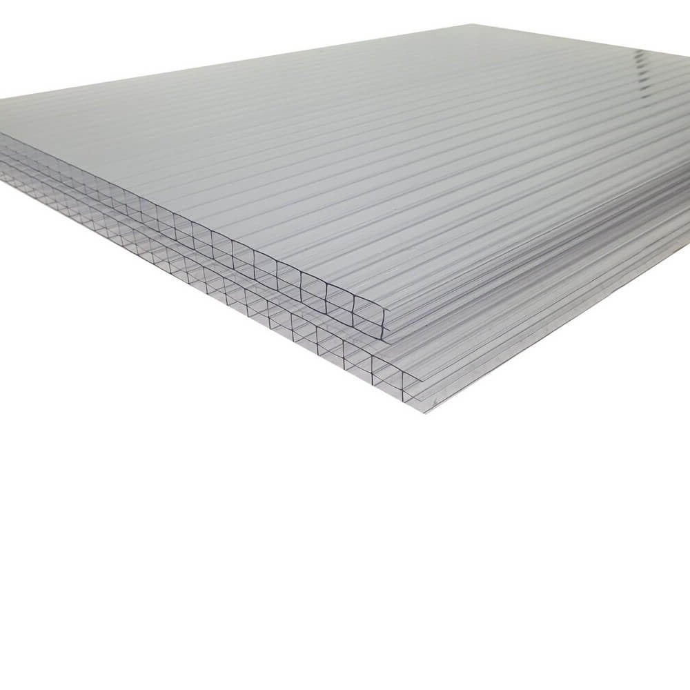 16mm Polycarbonate Roofing Sheet Clear Various Size 10 Year Warranty UV Protection