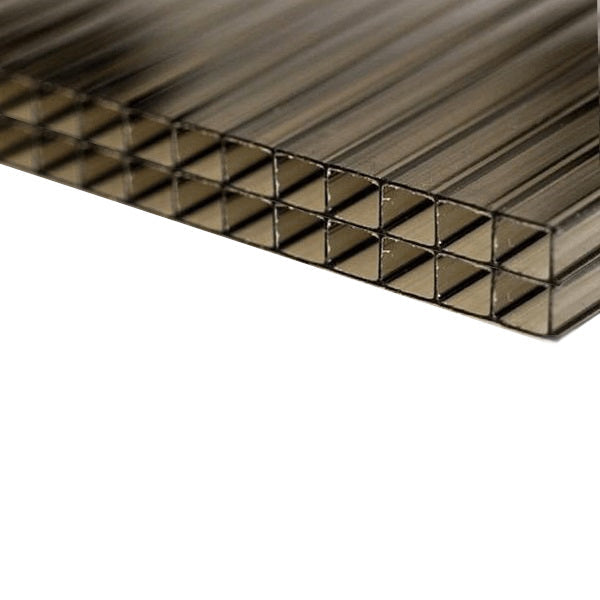 20mm Polycarbonate Roofing Sheet Bronze Various Size 10 Year Warranty UV Protection