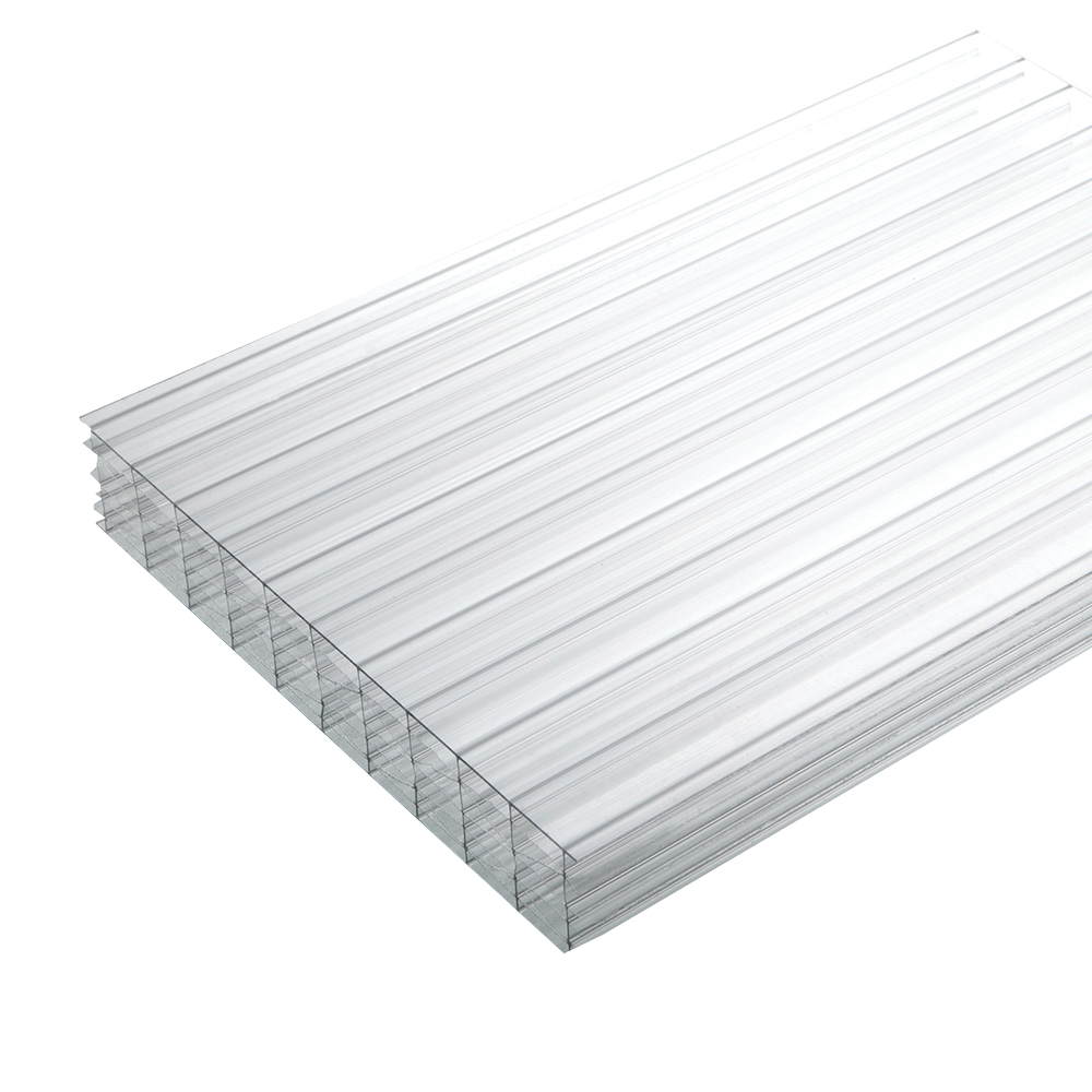 25mm Polycarbonate Roofing Sheet Clear Various Size 10 Year Warranty UV Protection