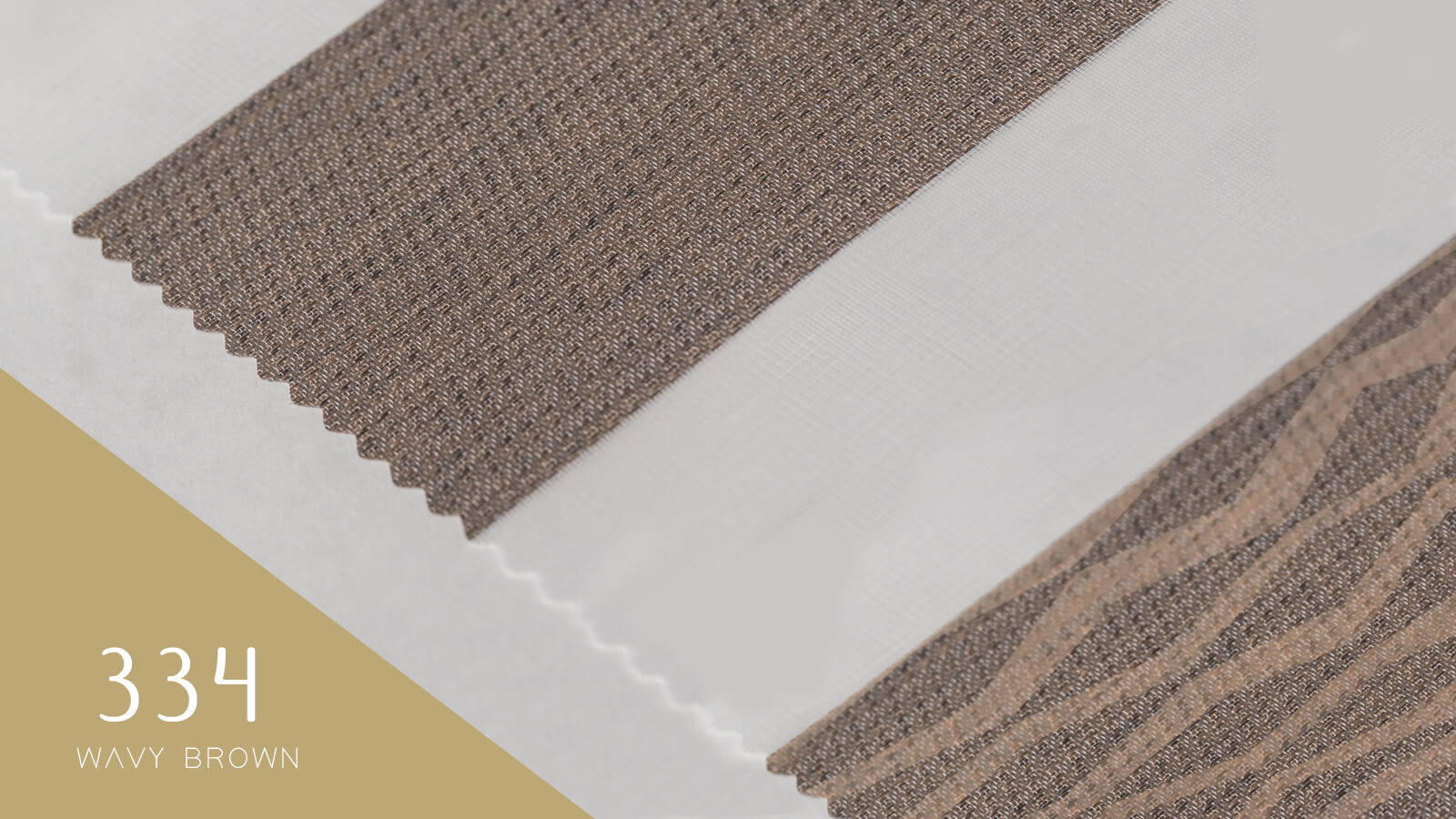 Decor Blinds Privacy 334 Wavy Brown