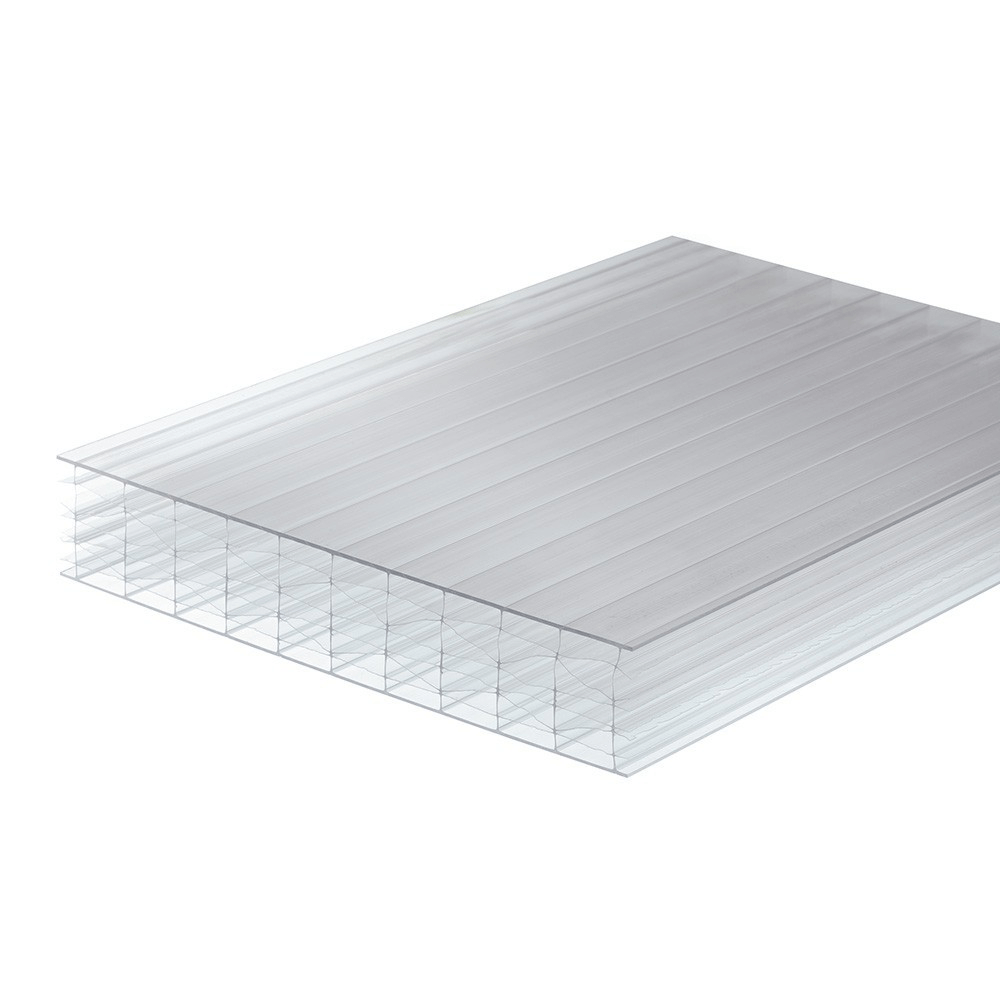 35mm Polycarbonate Roofing Sheet Clear Various Size 10 Year Warranty UV Protection