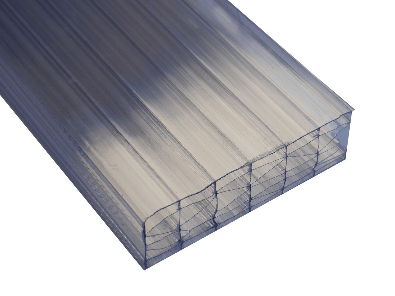 35mm Polycarbonate Roofing Sheet Clear Various Size 10 Year Warranty UV Protection
