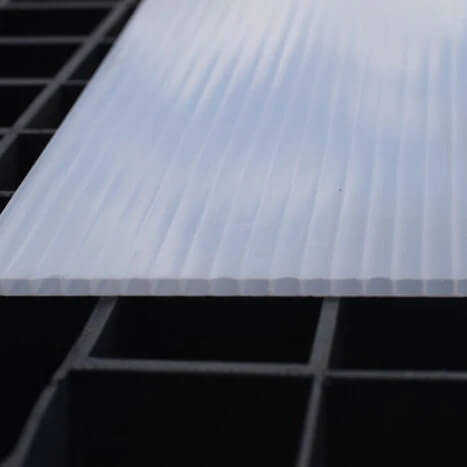 4mm Opal White Polycarbonate Roofing Sheet (4m+ Length)